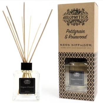 Natural Reed Diffuser Petitgrain & Rosewood - Ancient Wisdom Aromatics Natural Reed Diffuser Petitgrain & Rosewood - Ancient Wisdom Aromatics